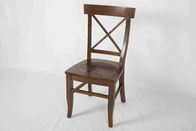 固体の木製の現代木製の家具の長方形のダイニング テーブルおよび椅子Xパターン セット
